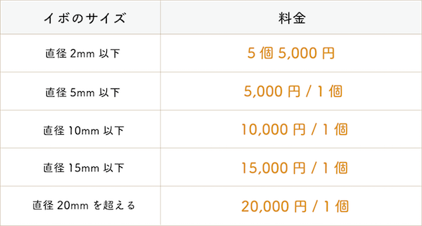 イボレーザー料金